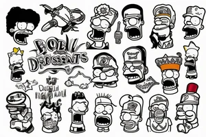 number two bob simpsons tattoo idea