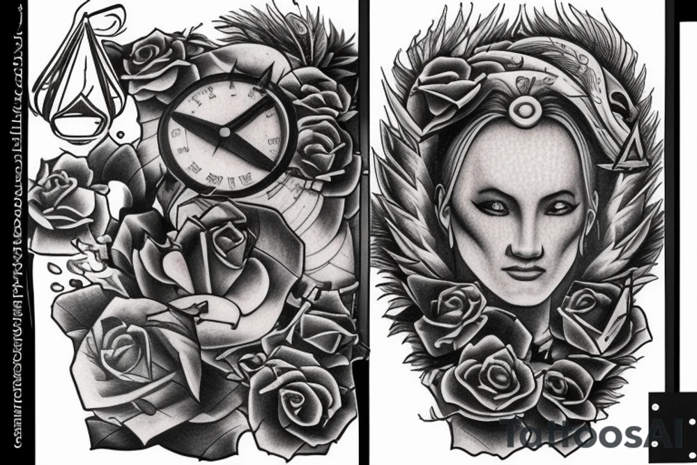 Scales of justice tattoo idea