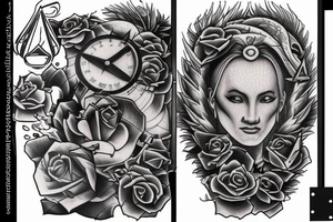 Scales of justice tattoo idea