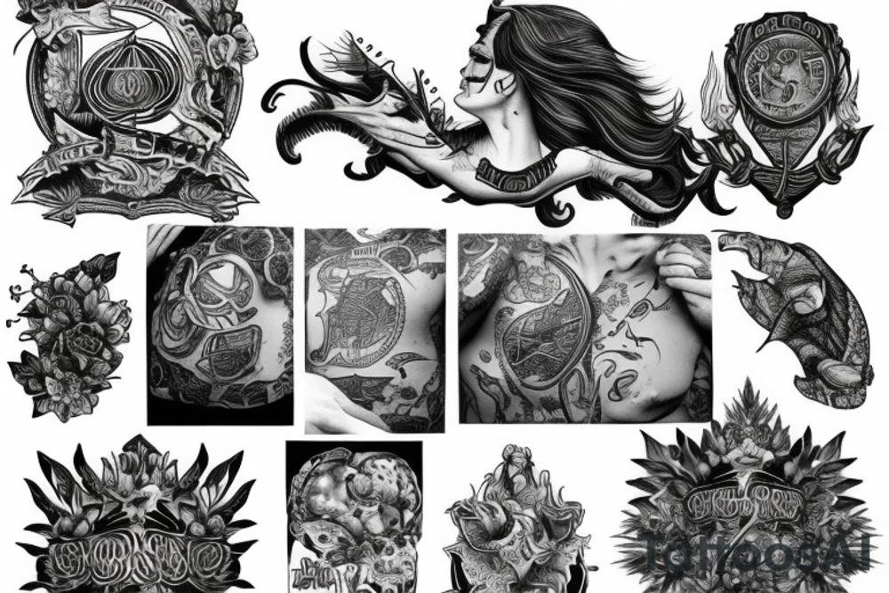 Scales of justice tattoo idea