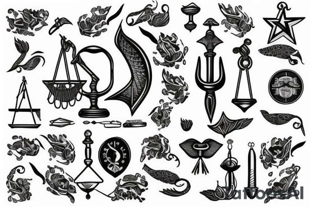 Scales of justice tattoo idea