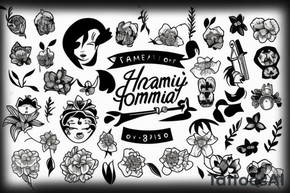 ohana means family tattoo idea