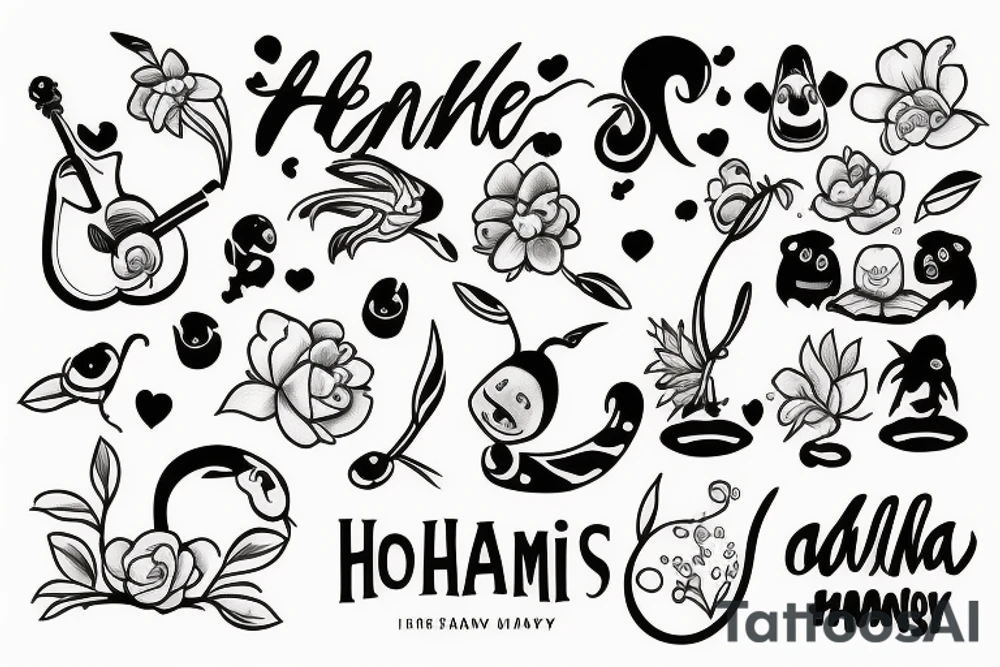 "ohana means family" tattoo idea