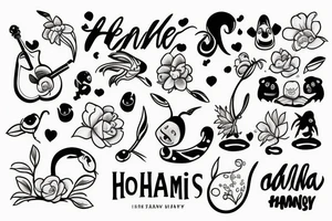 "ohana means family" tattoo idea