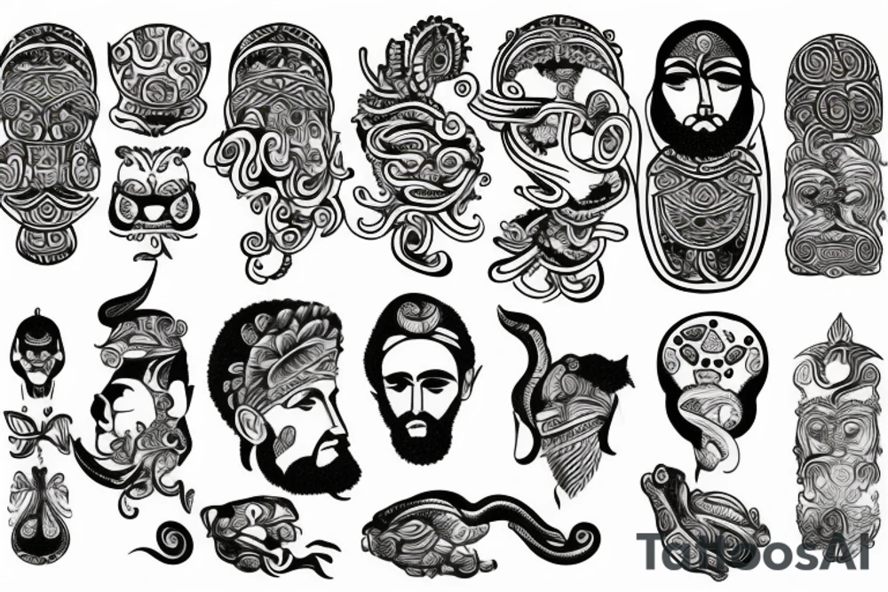 an ancient philosopher tattoo idea