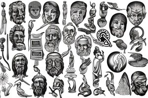 an ancient philosopher tattoo idea