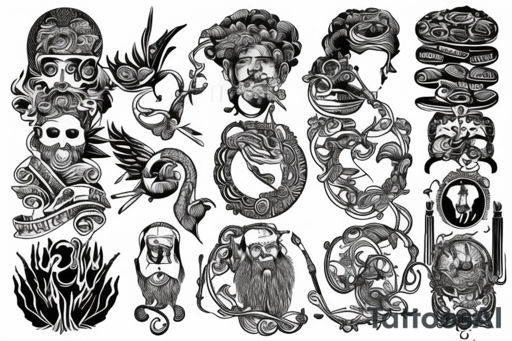 an ancient philosopher tattoo idea