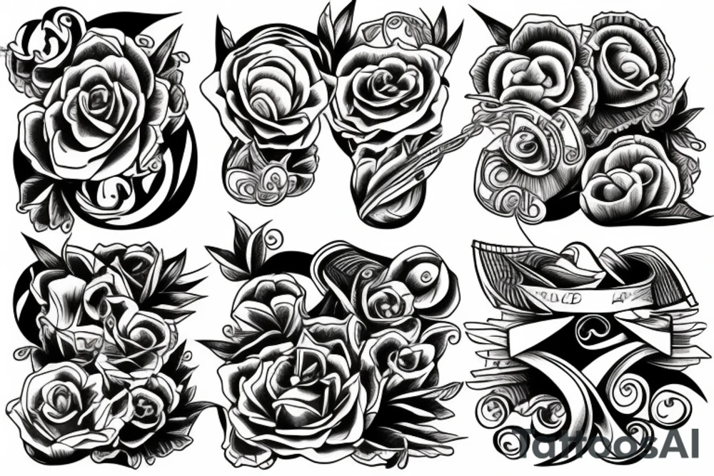 Beach, full arm tattoo idea