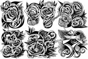 Beach, full arm tattoo idea