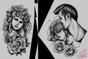 Me and my wife at Amalfi coast tattoo idea
