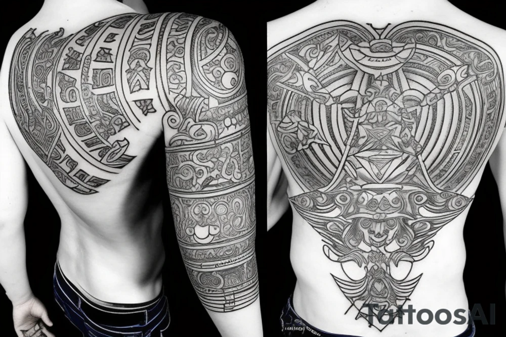 Skorpione stone neptun sanskrit foresrm tattoo idea