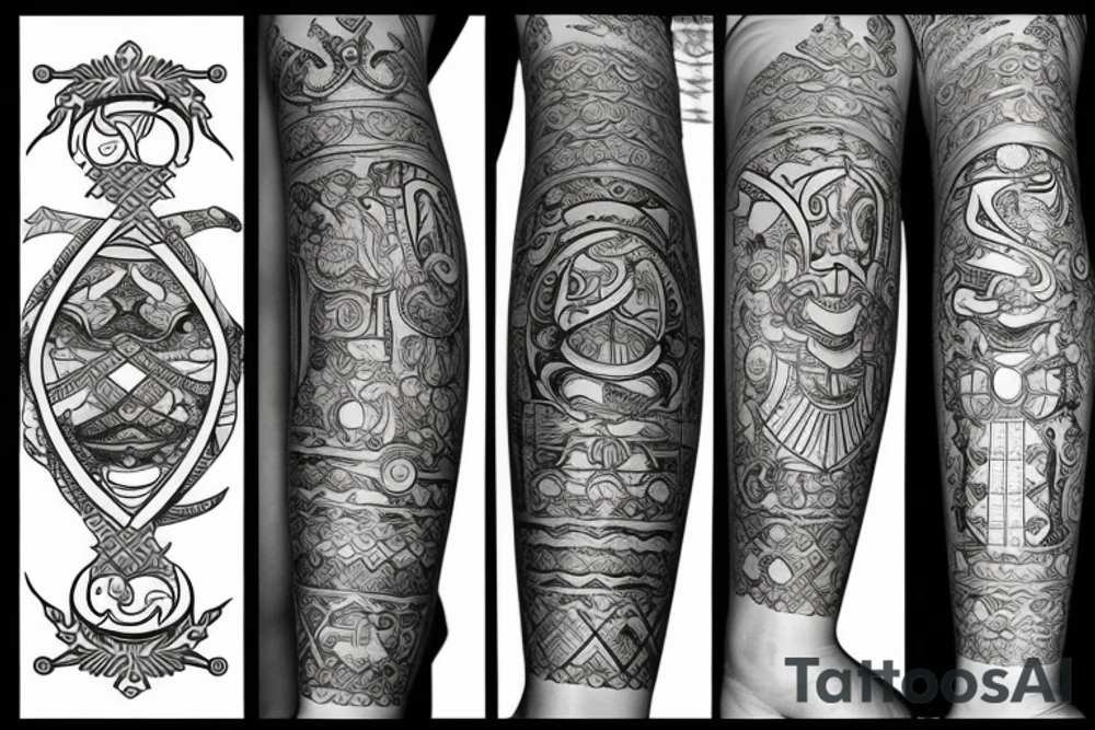 Skorpione stone neptun sanskrit foresrm tattoo idea