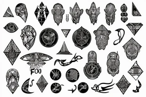 Skorpione stone neptun sanskrit forearm minimalistic tattoo idea