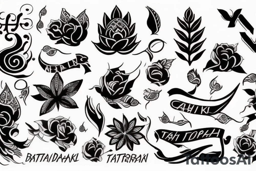 text "सब्र और शुक्र) tattoo idea