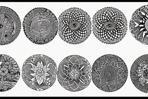 incomplete circle tattoo idea