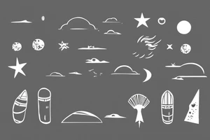 Sky and sand tattoo idea