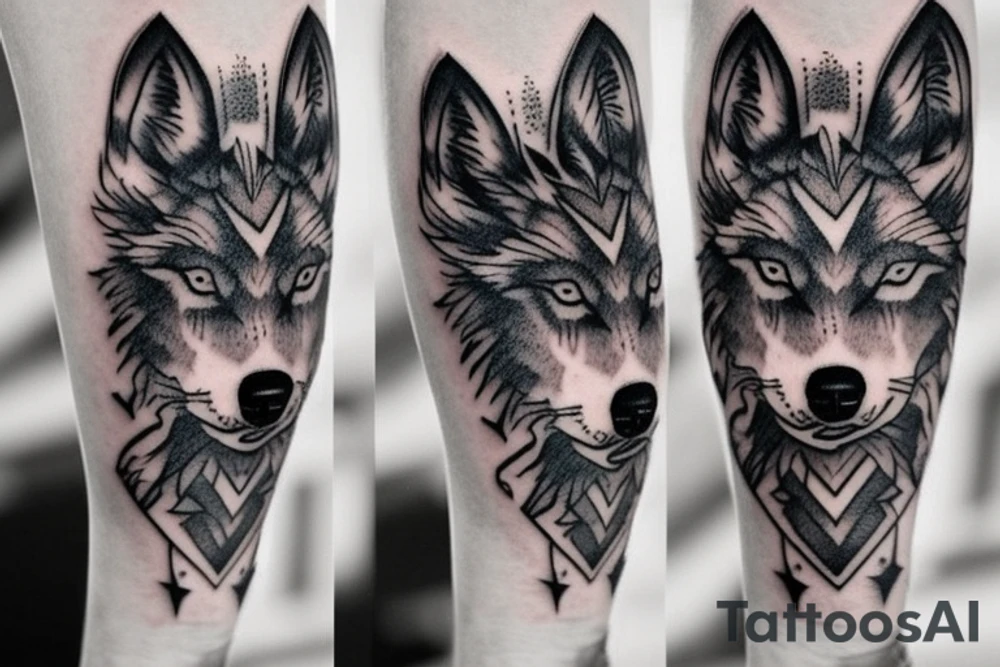 Three wolf pups arm tattoo tattoo idea