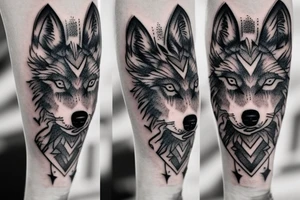 Three wolf pups arm tattoo tattoo idea