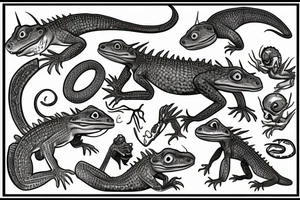 lizard that looks like a goblin tattoo idea
