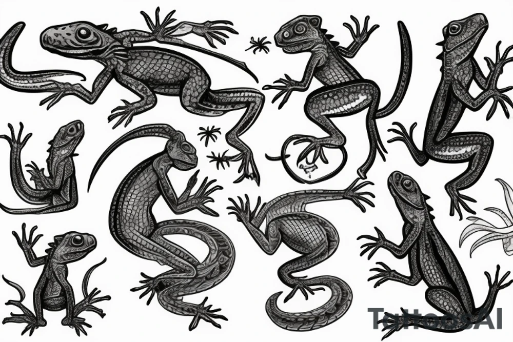 lizard that looks like a goblin tattoo idea