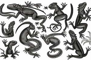 lizard that looks like a goblin tattoo idea