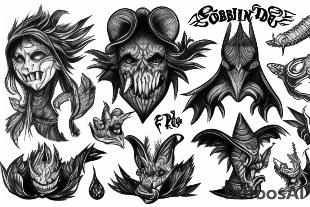 goblin tattoo idea