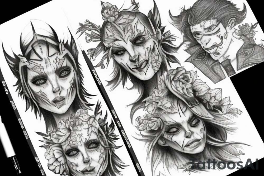 goblin human tattoo idea