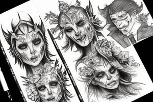goblin human tattoo idea