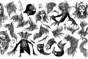goblin human tattoo idea