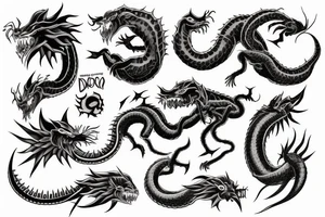 ouroboros demon tattoo idea