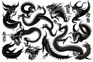 ouroboros demon tattoo idea