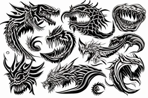 ouroboros demon tattoo idea