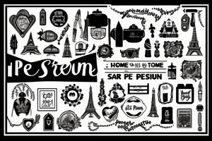 Symbol of home, travel. With the text "sans peur" tattoo idea