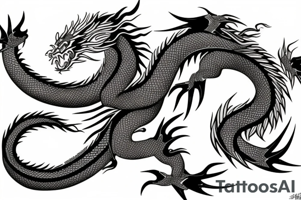 Japan dragon tattoo idea