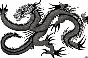 Japan dragon tattoo idea