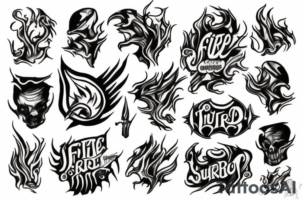 Fire, burn tattoo idea