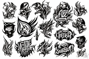 Fire, burn tattoo idea
