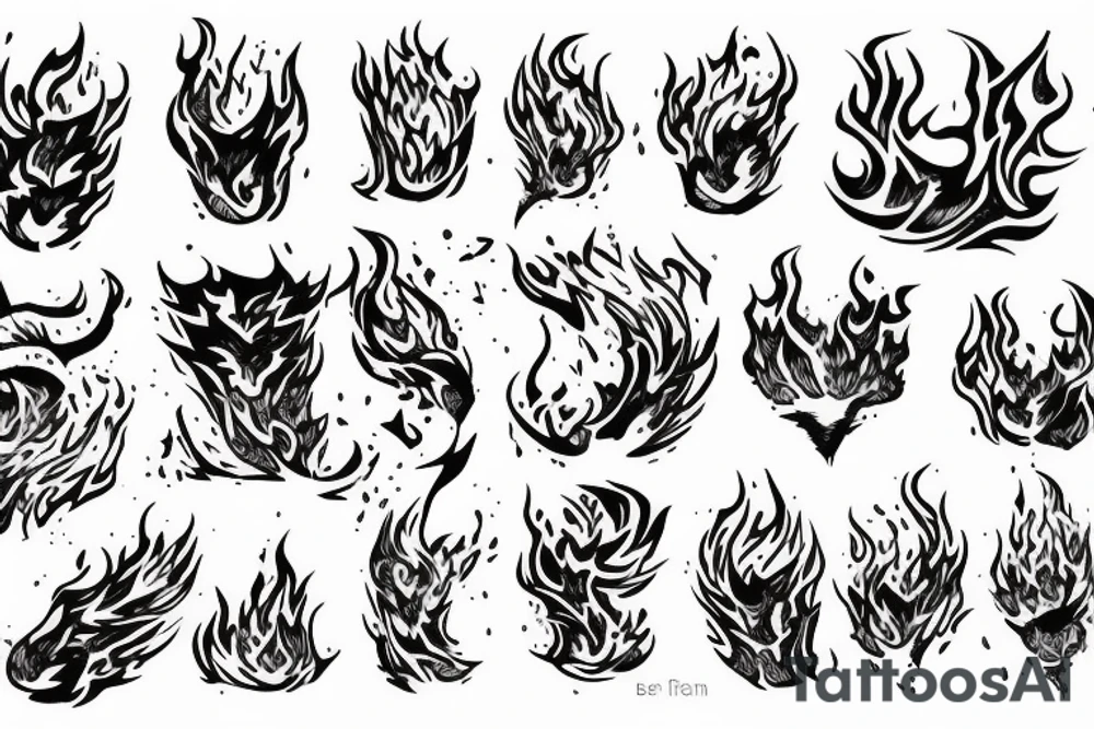 Fire, burn tattoo idea