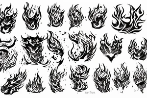 Fire, burn tattoo idea