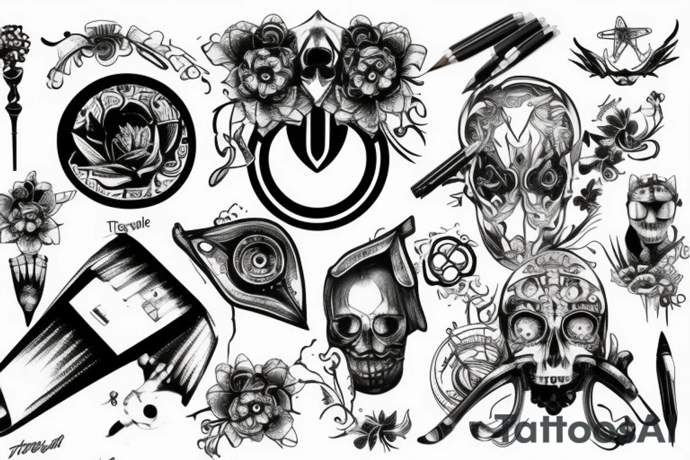 Technique, IT, Machine tattoo idea