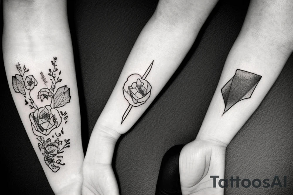 boy ang girl tattoo idea