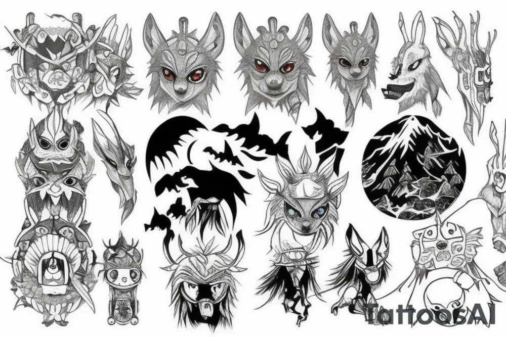 Mononoke tattoo idea