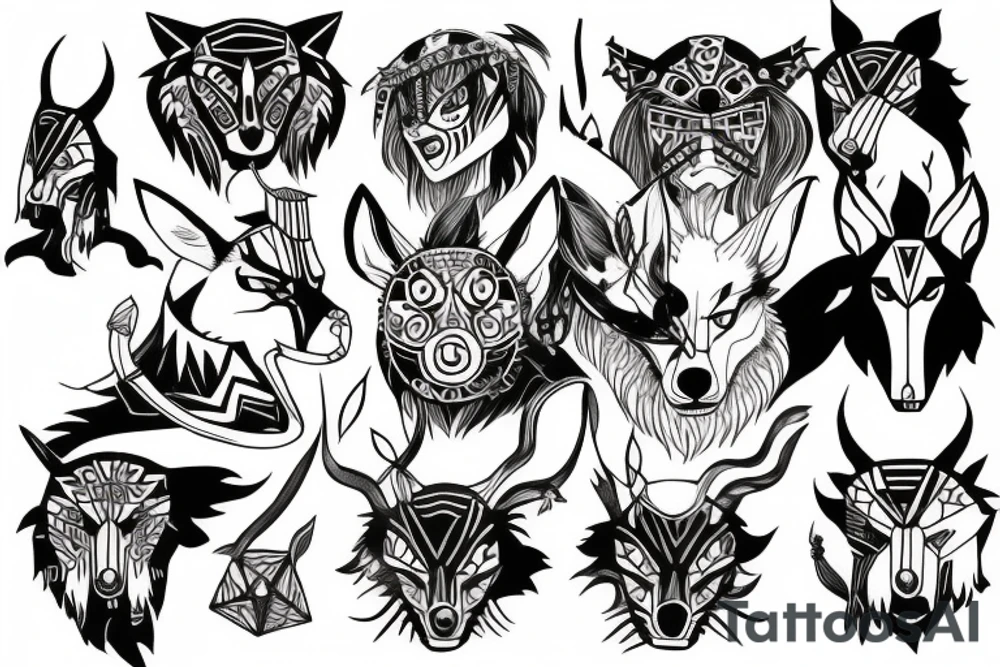 Mononoke tattoo idea