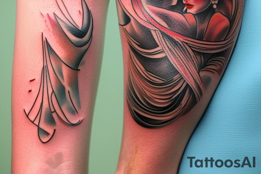 Design a tattoo that celebrates the beauty and strength of the human body. Consider using elements such as bold lines, vibrant colors, and realistic or stylized imagery to create a tattoo that captures the power and potential of the body. You might depict the body in motion, such as an athlete in the midst of a powerful jump or lift, or you could choose to focus on specific elements of the body, such as muscles or bones, to highlight its strength and resilience. As you create your design, think about how you can use symbolism and imagery to convey the message of the quote and to inspire the wearer to always strive for physical excellence and to appreciate the capabilities of their own body. tattoo idea