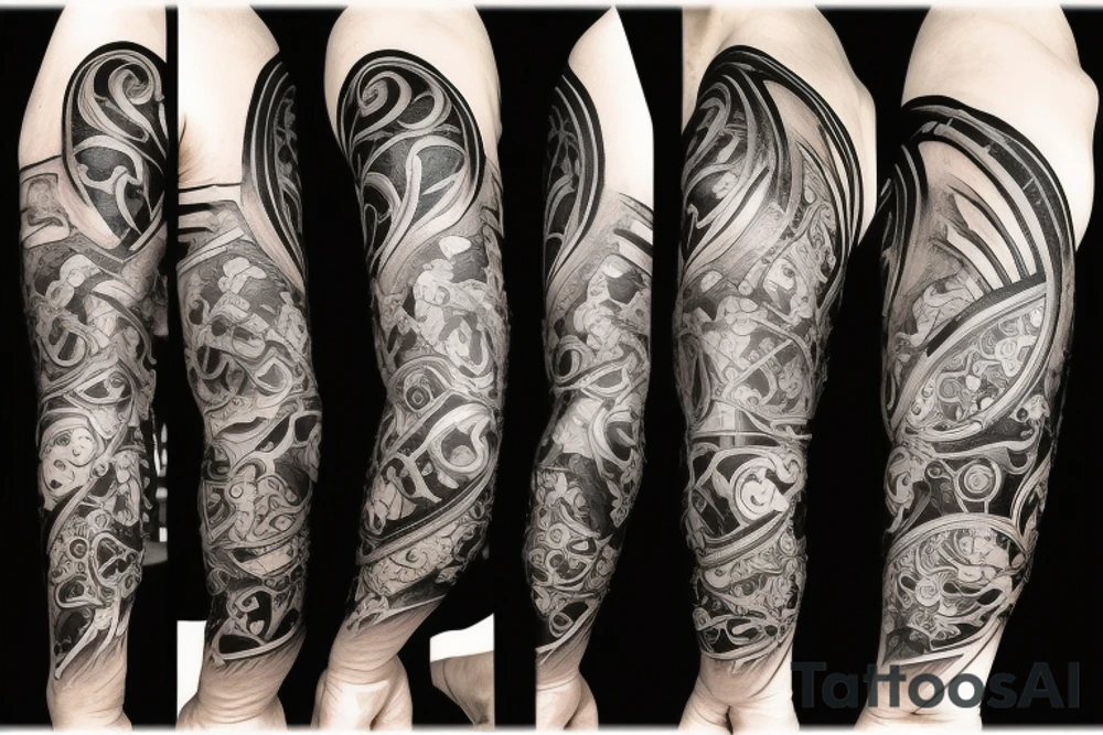 smaller tattoo that incorporates symbols or imagery that represent the beauty and strength of the human body tattoo idea