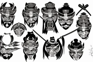 back samurai tattoo idea