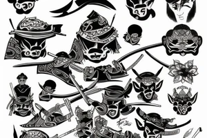 back samurai tattoo idea