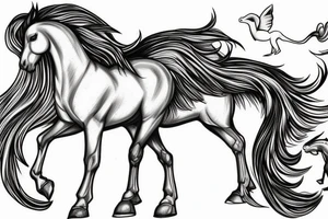 Pegasus horse, cloud tattoo idea