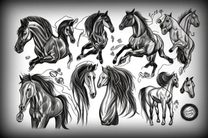 ZUES and horse tattoo idea