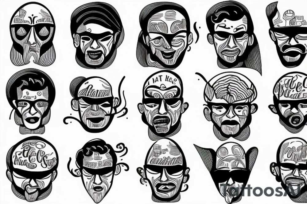 Man and his circumstances tattoo idea